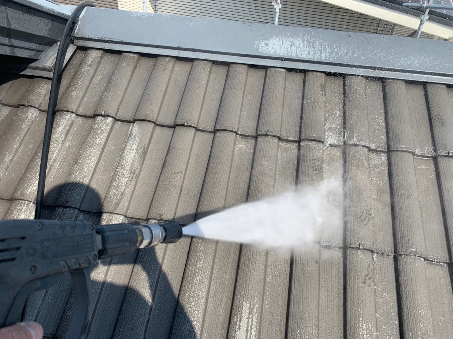 セキスイハイム屋根の洗浄