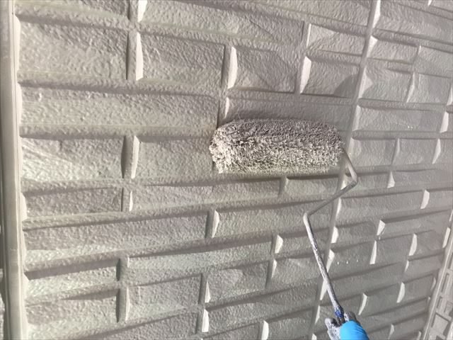 外壁塗装の上塗り