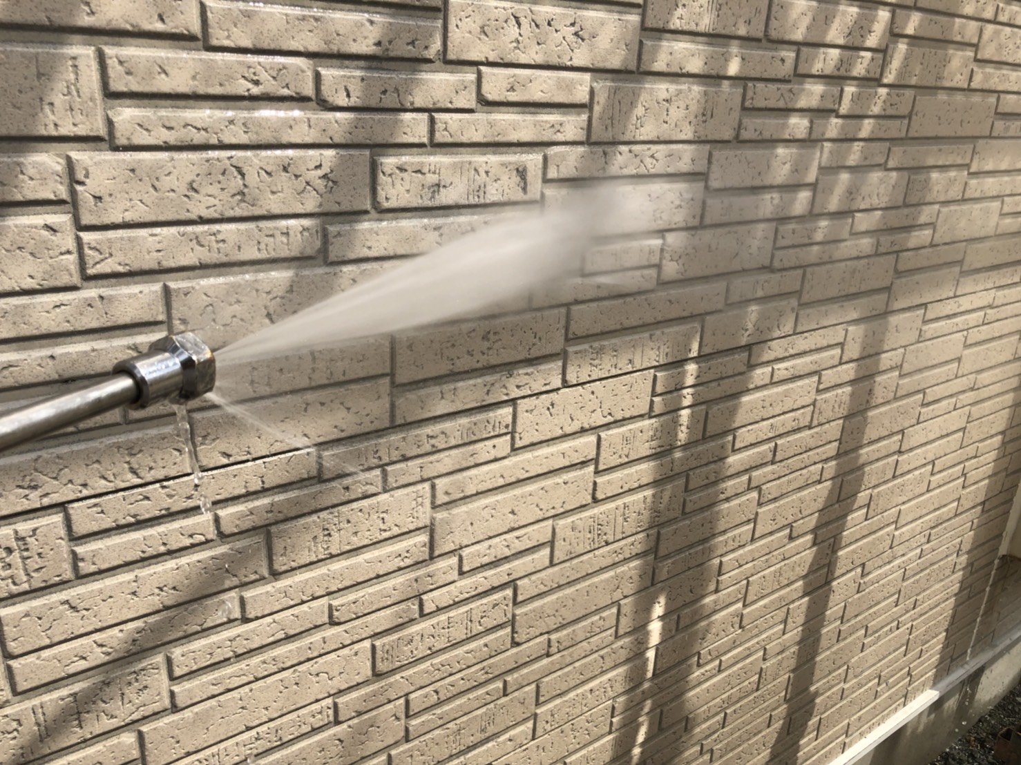 外壁の水洗い