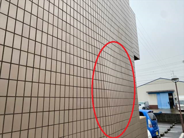 愛知県愛西市にてマンション外壁のタイルの浮き調査をしてきました